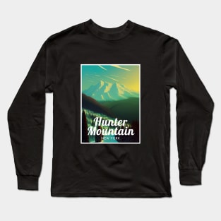 Hunter Mountain New York United States Ski Long Sleeve T-Shirt